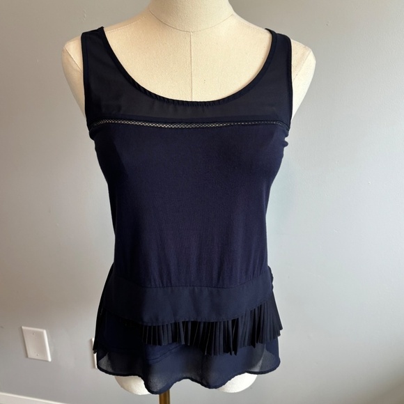 RW&CO. Navy Sleeveless Blouse - Picture 8 of 9